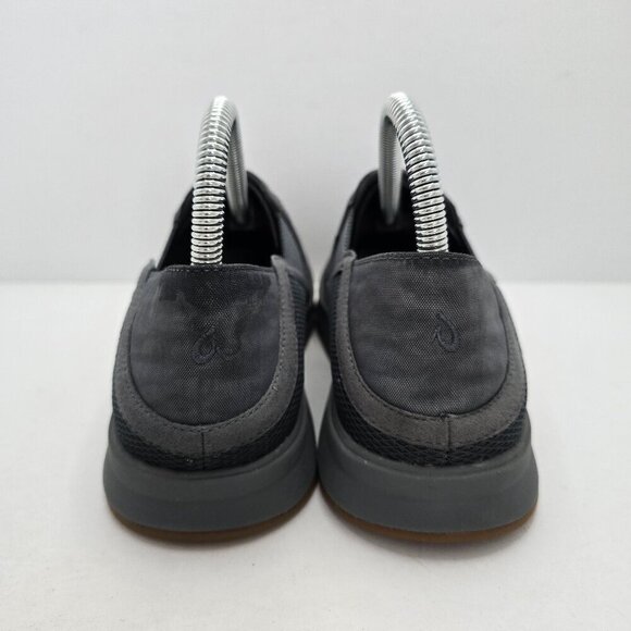 OluKai | Ki'Ihele grey monochrome low-top slip-on sneakers | WMS 8 - Picture 6 of 9